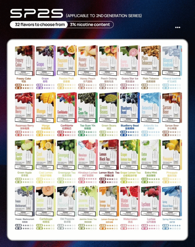 SP2S 煙彈口味推薦